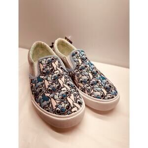 Ground Up Disney Stitch Slip On Blue/Green Low-Top Shoes Women's Size 6 New